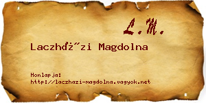 Laczházi Magdolna névjegykártya