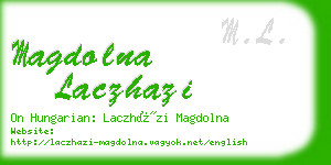 magdolna laczhazi business card